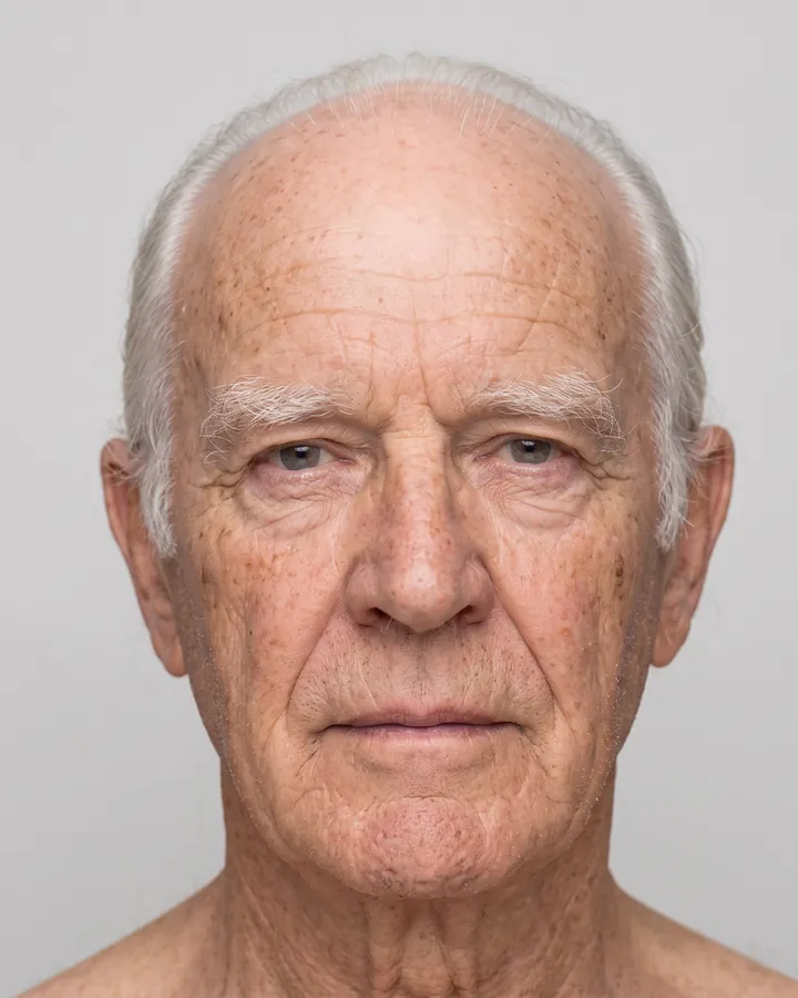 Generated neutral reference of the same person