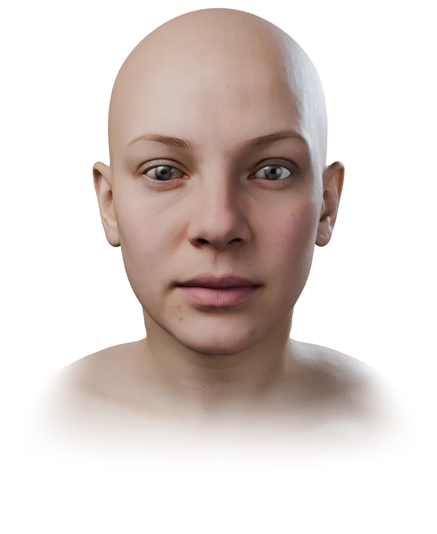 الرأس ثلاثي الأبعاد بصيغة MetaHuman الذي صنعه FaceNinja من الصورة S-10