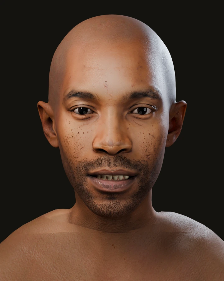 FaceNinja가 그 사진으로 만든 3D MetaHuman 헤드