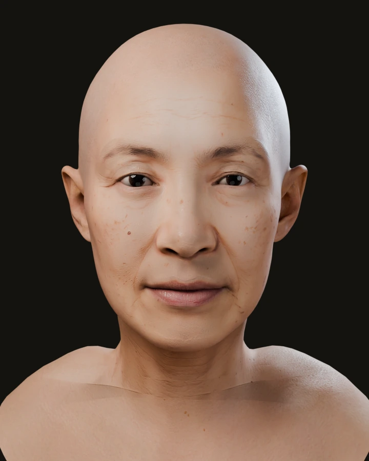 FaceNinja가 그 사진으로 만든 3D MetaHuman 헤드