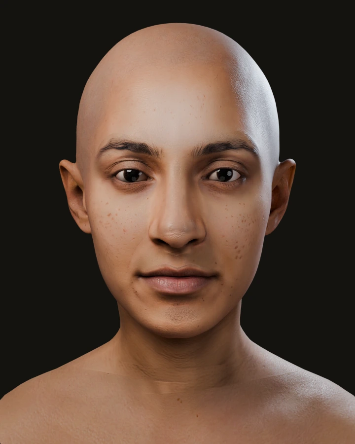 FaceNinja가 그 사진으로 만든 3D MetaHuman 헤드